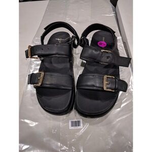 Madden Girl by Steve Madden Womens chunky sandals Black 8.5